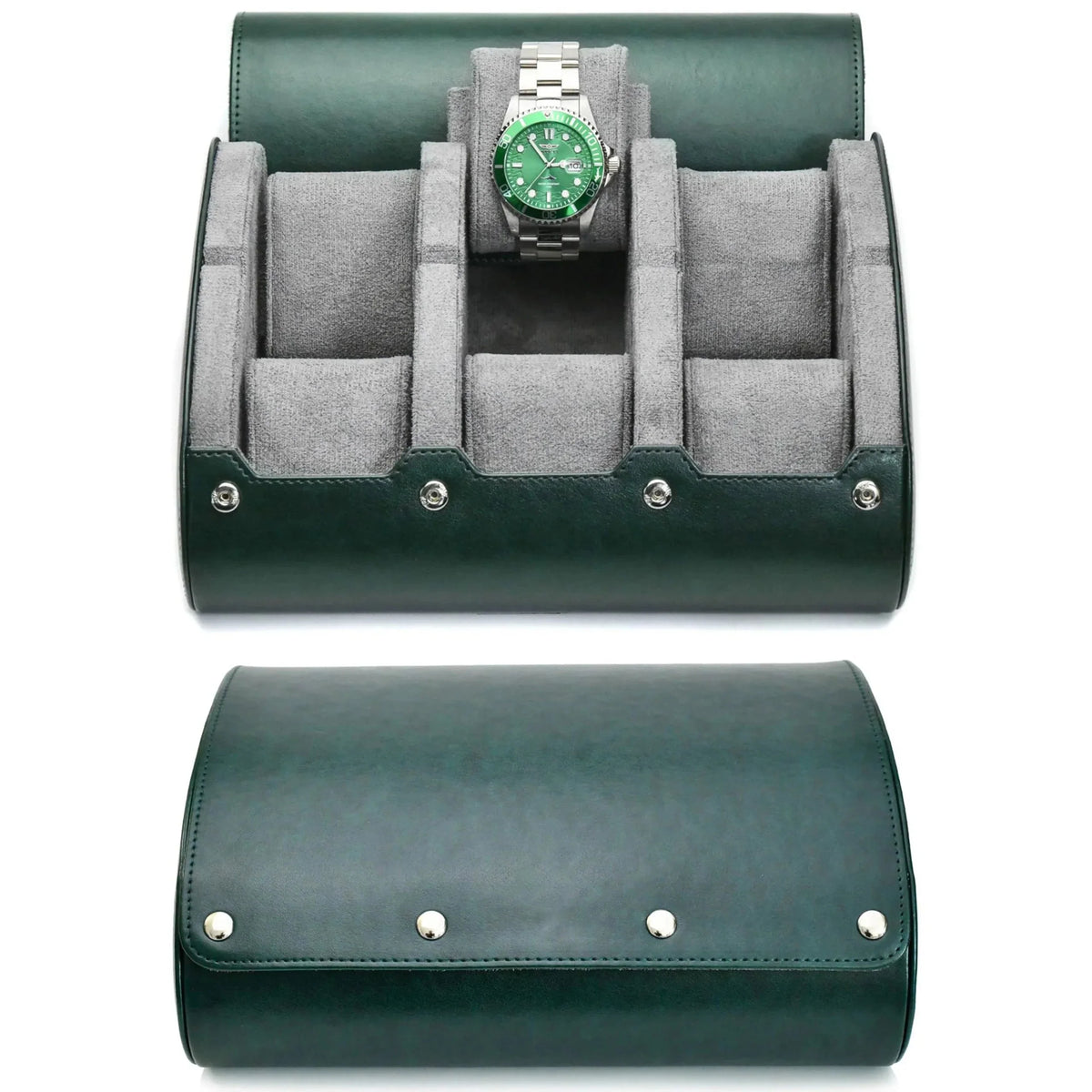 Watch Organizer Roll | PU Leather Foldable Travel Design | Multiple Slots