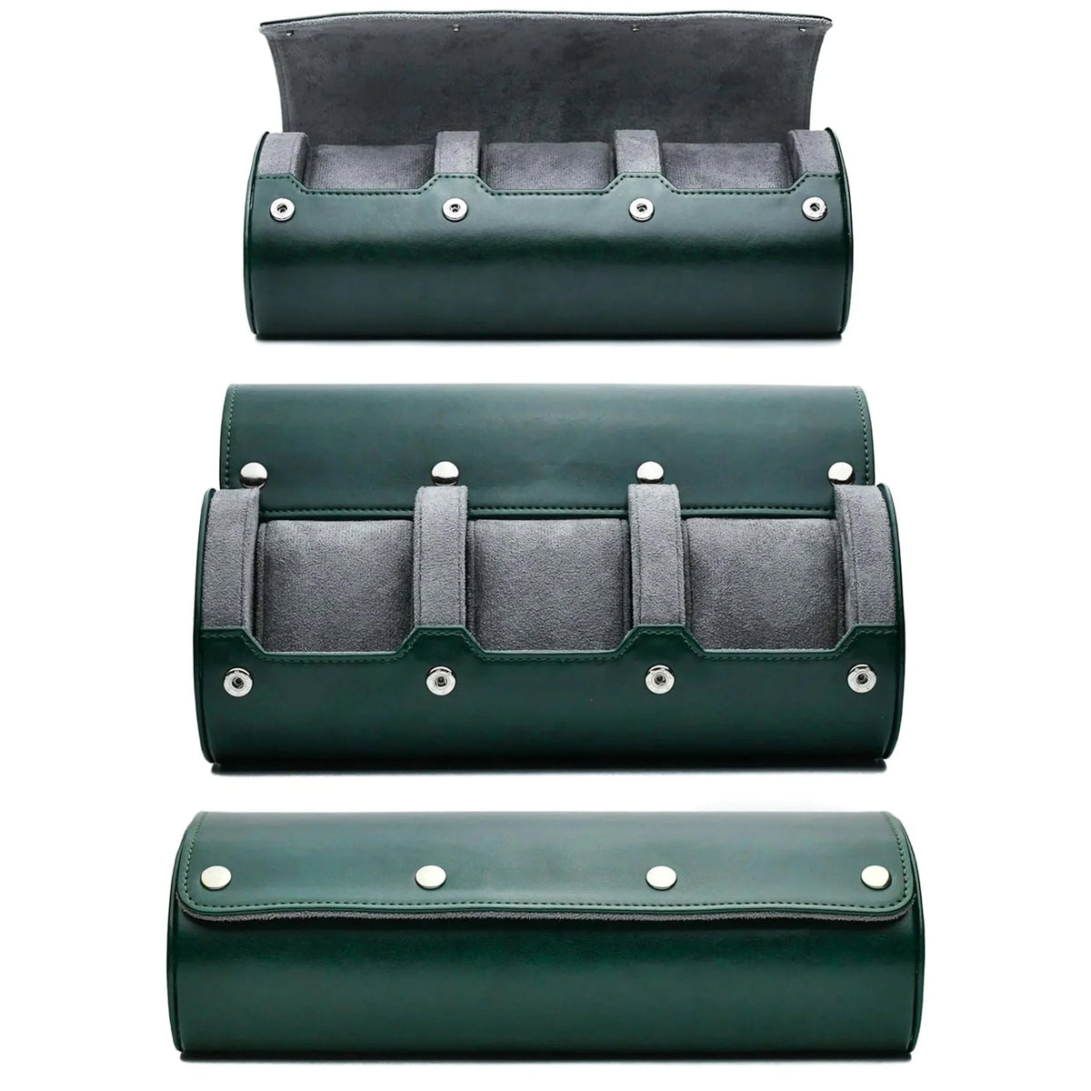 Watch Organizer Roll | PU Leather Foldable Travel Design | Multiple Slots