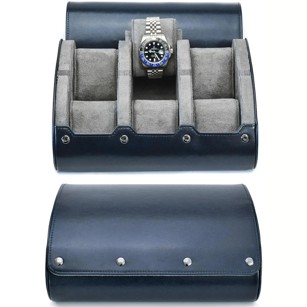 Watch Organizer Roll | PU Leather Foldable Travel Design | Multiple Slots