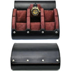 Watch Organizer Roll | PU Leather Foldable Travel Design | Multiple Slots