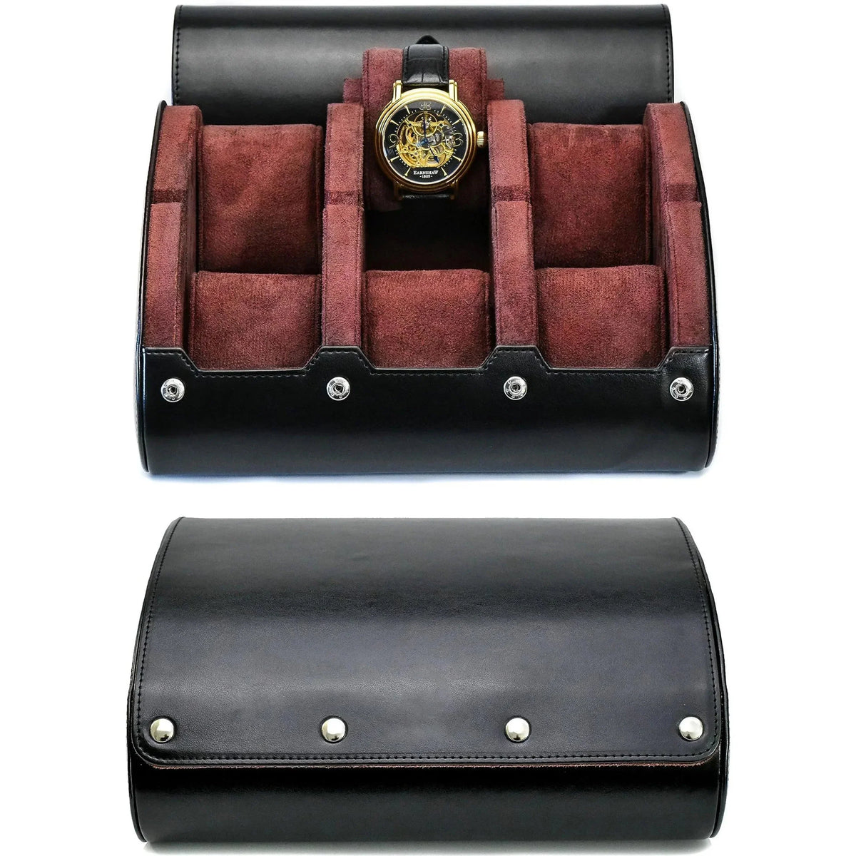 Watch Organizer Roll | PU Leather Foldable Travel Design | Multiple Slots