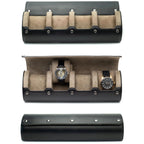 Watch Organizer Roll | PU Leather Foldable Travel Design | Multiple Slots