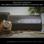 Watch Organizer Roll | PU Leather Foldable Travel Design | Multiple Slots