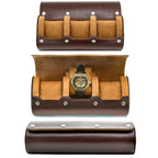 Watch Organizer Roll | PU Leather Foldable Travel Design | Multiple Slots