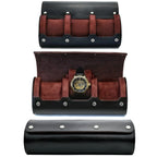 Watch Organizer Roll | PU Leather Foldable Travel Design | Multiple Slots