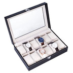 Watch Storage Box | 12 Compartments | Watch & Bracelet Organizer