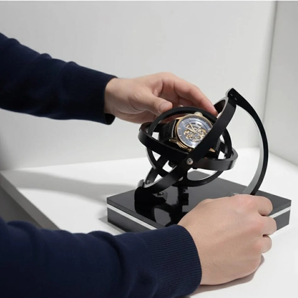 Watch Winder | Silent Mechanism & Wooden Case