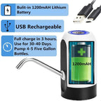 Water Dispenser | Touch Control & USB Rechargeable | 18.9L Bottle Compatible