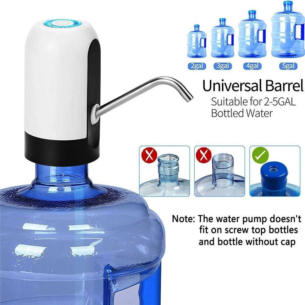 Water Dispenser | Touch Control & USB Rechargeable | 18.9L Bottle Compatible