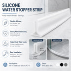 Water Stopper Strip | Flexible Silicone & Adhesive-Backed | 100/200 cm