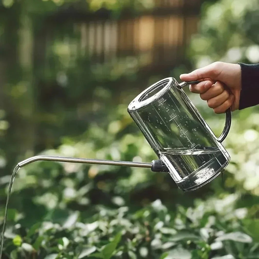 Watering Can | Long Metal Spout | Measurement Markings