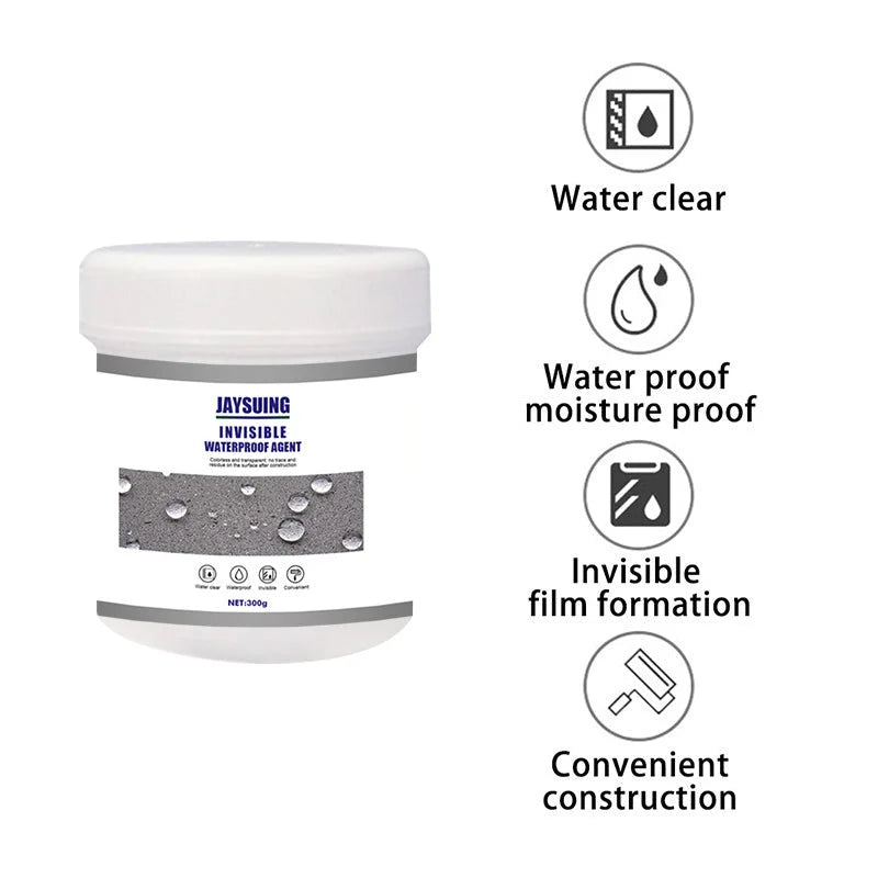 Waterproof Coating | Transparent Non-Yellowing & Long-Lasting | With Brush