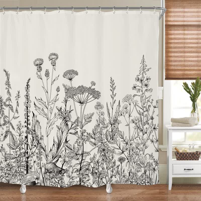 Shower Curtain | Bird & Tree Branch Design | Waterproof Polyester