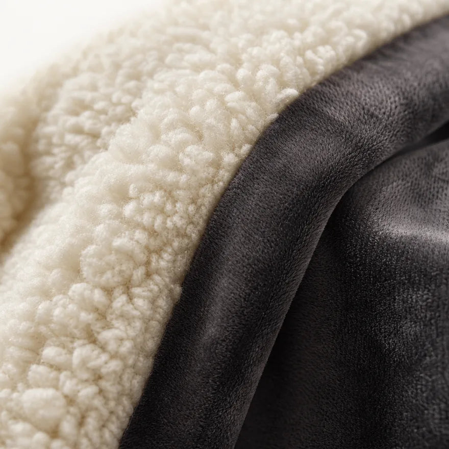 Wearable Heated Blanket | Sherpa-Lined With Heated Hood & Foot Pocket | 8 Heat Settings