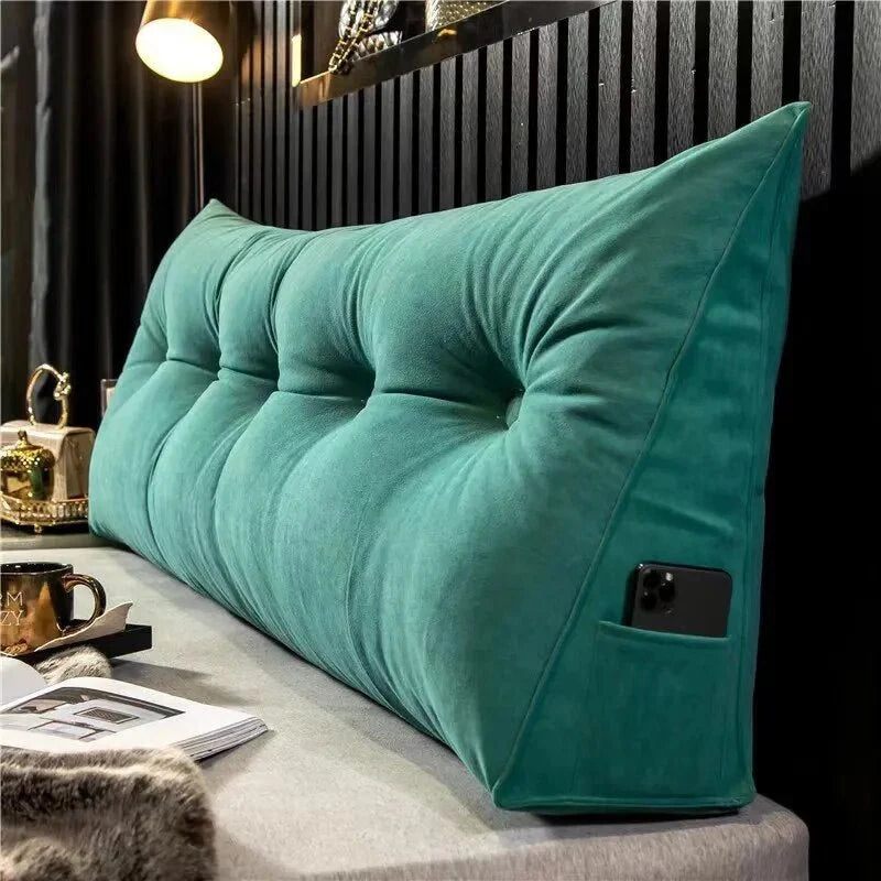 Wedge Pillow | Ergonomic Back & Neck Support & Side Pocket