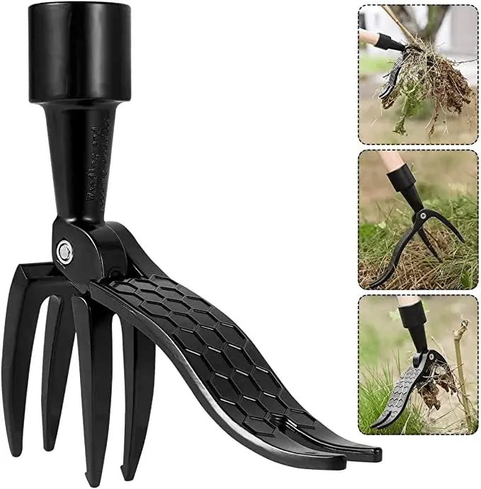 Weed Puller | 4-Claw Root Extractor | Foot Lever