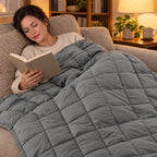 Weighted Blanket | Breathable Cotton & Glass Bead Filling | 41 x 60 in