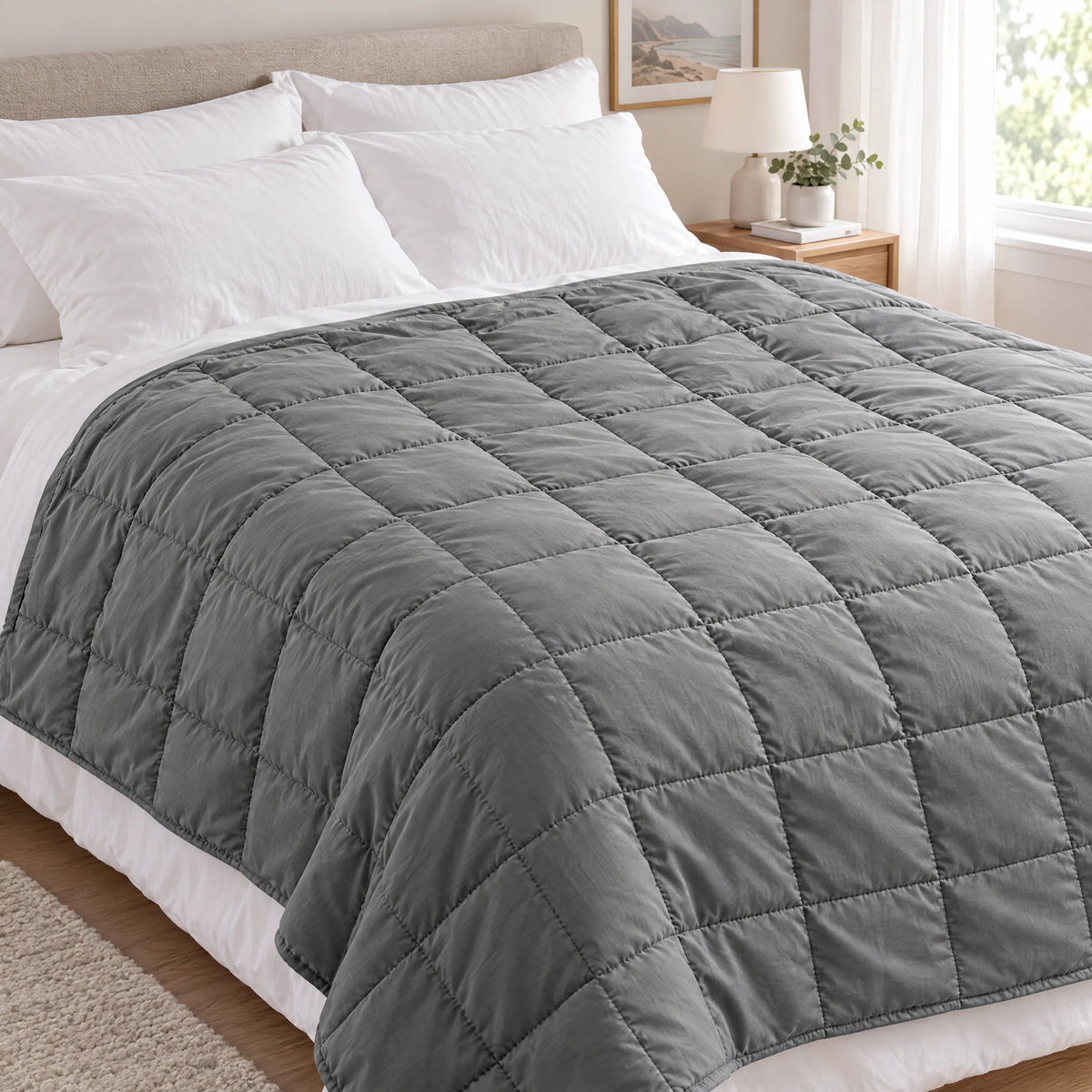 Weighted Blanket | Breathable Cotton & Glass Bead Filling | 41 x 60 in