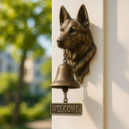 Welcome Bell | Dog Design & Antique Bronze Finish