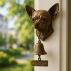 Welcome Bell | Dog Design & Antique Bronze Finish