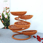 Wicker Storage Organizer | 4-Tier Space-Saving & Eco-Friendly