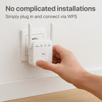 WiFi Range Extender | Dual-Band & Plug-and-Play | Up To 300 m Coverage