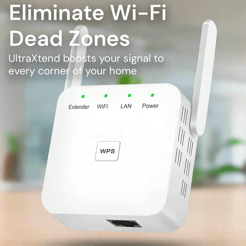 WiFi Range Extender | Dual-Band & Plug-and-Play | Up To 300 m Coverage