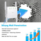 WiFi Range Extender | Dual-Band & Plug-and-Play | Up To 300 m Coverage