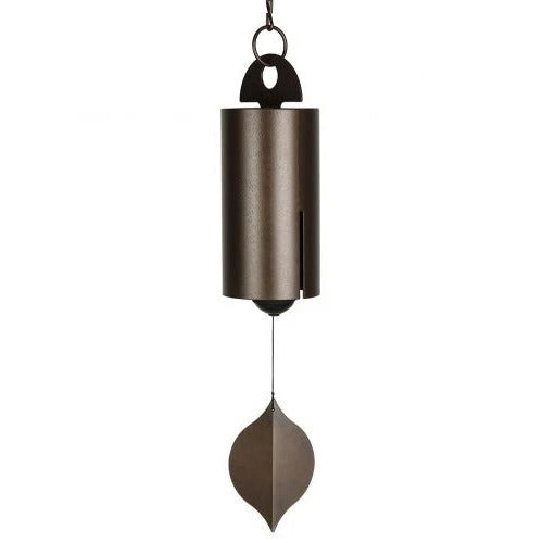 Wind Chime | Handcrafted Steel & Ash Wood Clapper | 12 in Overall Length