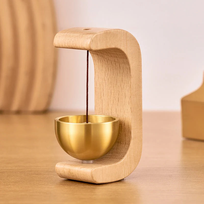 Wind Chime | Magnetic Wooden C-Shaped & Singing Bowl