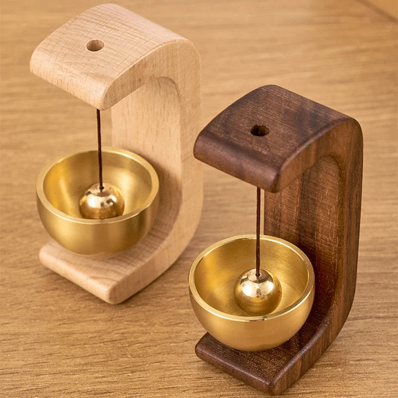 Wind Chime | Magnetic Wooden C-Shaped & Singing Bowl