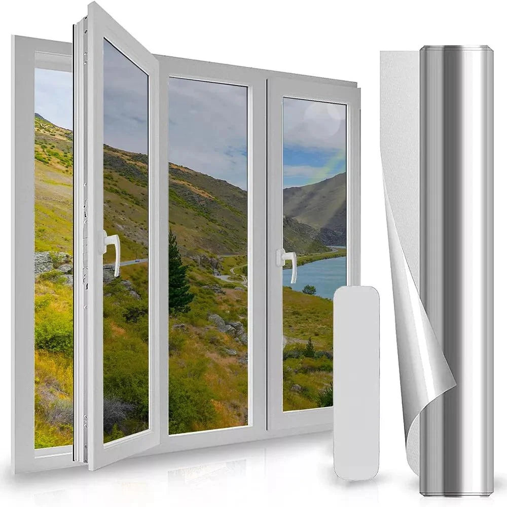 Window Film | Reflective One-Way Privacy | Heat & UV Protection
