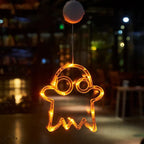Window Silhouette | Battery-Operated & Warm LED | Multiple Designs