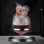Wine Decanter | 360° Rotating Base & Crystal Glass | 1.5L