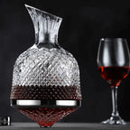 Wine Decanter | 360° Rotating Base & Crystal Glass | 1.5L