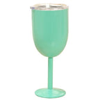 Wine Glass | Double-Wall Stainless Steel | Leakproof Lid