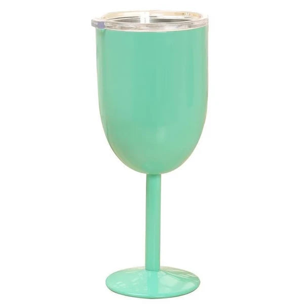 Wine Glass | Double-Wall Stainless Steel | Leakproof Lid