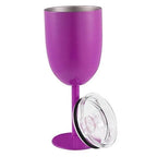 Wine Glass | Double-Wall Stainless Steel | Leakproof Lid