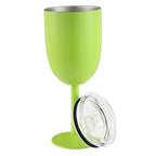 Wine Glass | Double-Wall Stainless Steel | Leakproof Lid