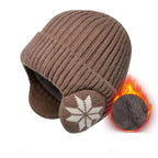 Winter Beanie | Ribbed Knit & Plush Lining | Built-In Ear Covers