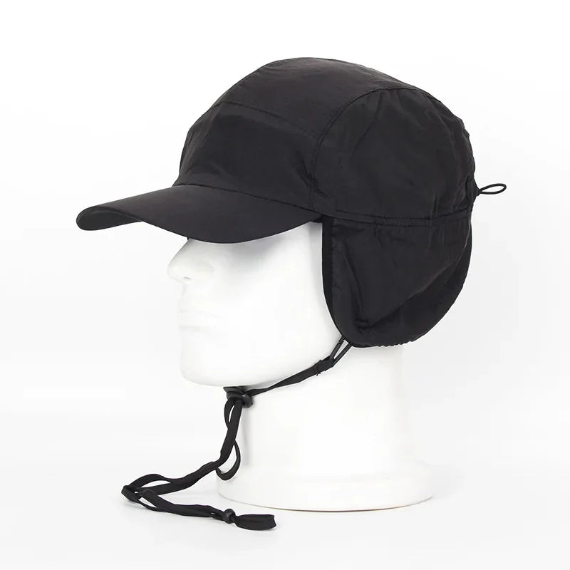 Winter Bomber Hat | Fleece-Lined Foldable Ear Flaps