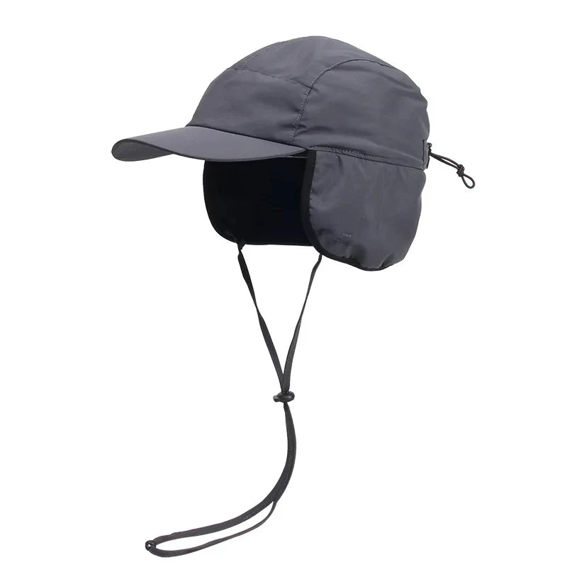Winter Bomber Hat | Fleece-Lined Foldable Ear Flaps
