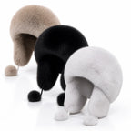 Winter Hat | Natural Fox Fur & Integrated Ear Flaps