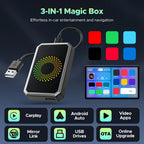 Wireless Car Adapter | Dual Wi‑Fi & Bluetooth | USB‑C 1080p Output