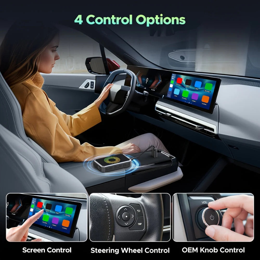 Wireless Car Adapter | Dual Wi‑Fi & Bluetooth | USB‑C 1080p Output