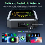 Wireless Car Adapter | Dual Wi‑Fi & Bluetooth | USB‑C 1080p Output