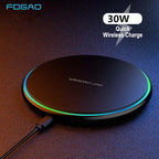 Wireless Charging Pad | 30W Fast Qi-Compatible USB-C