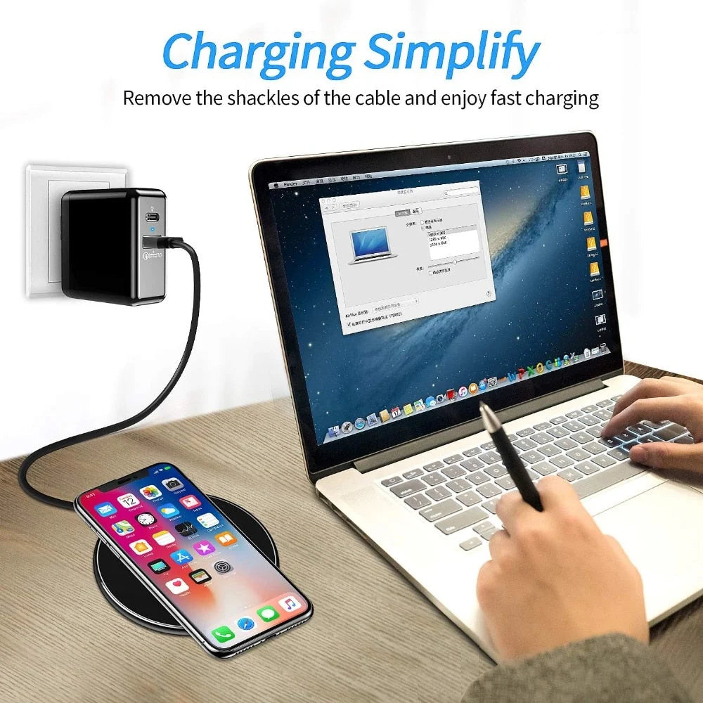 Wireless Charging Pad | 30W Fast Qi-Compatible USB-C