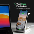Wireless Charging Station | 3‑In‑1 15W Fast & Magnetic Dock