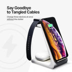 Wireless Charging Station | 3‑In‑1 15W Fast & Magnetic Dock